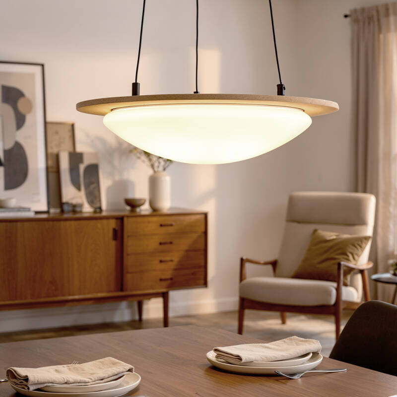 Candeeiro Suspenso LED 18W Fieltro CCT Seleccionável Lezhan