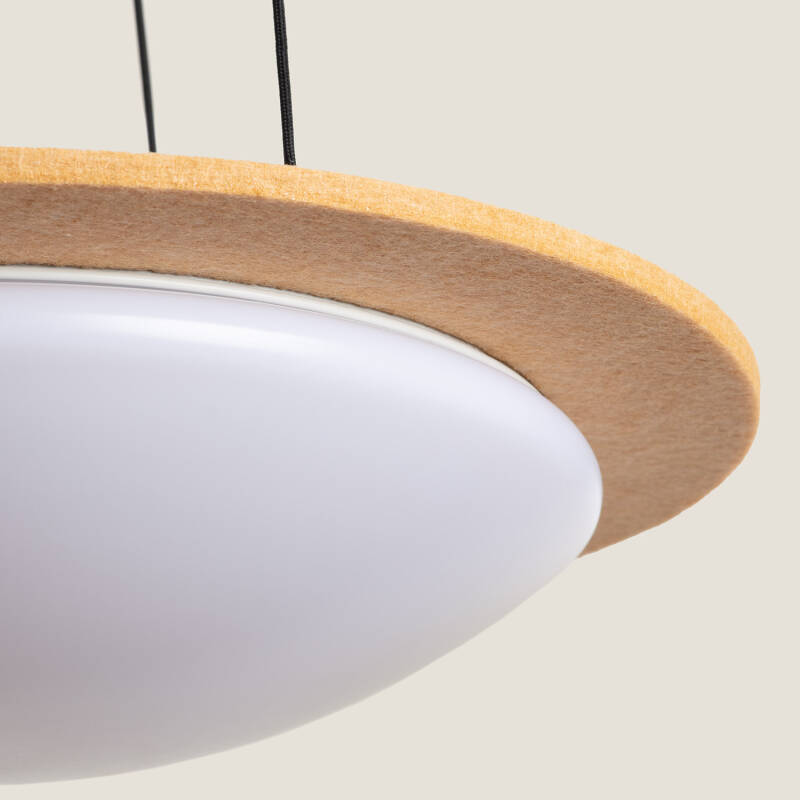 Candeeiro Suspenso LED 18W Fieltro CCT Seleccionável Lezhan