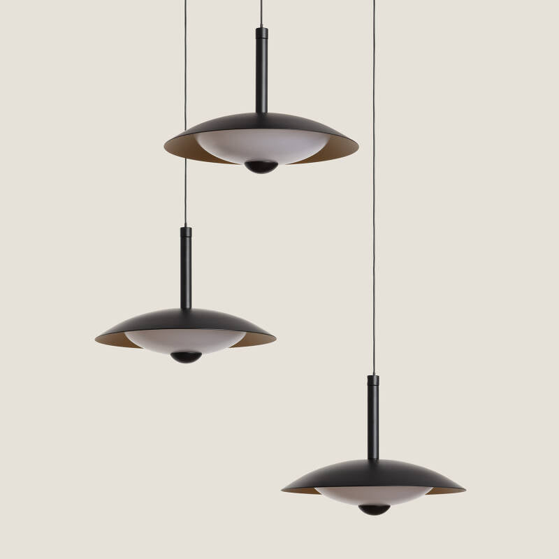 Candeeiro Suspenso LED 24W Metal CCT Seleccionável Shirak 3 Focos