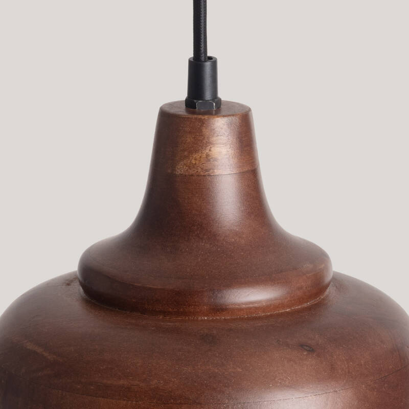 Candeeiro Suspenso Madeira Kanan II