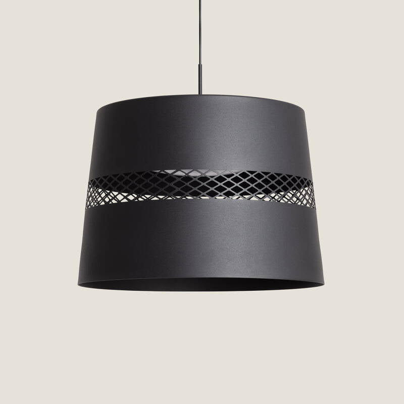 Candeeiro Suspenso LED 28 W em Aço Saska