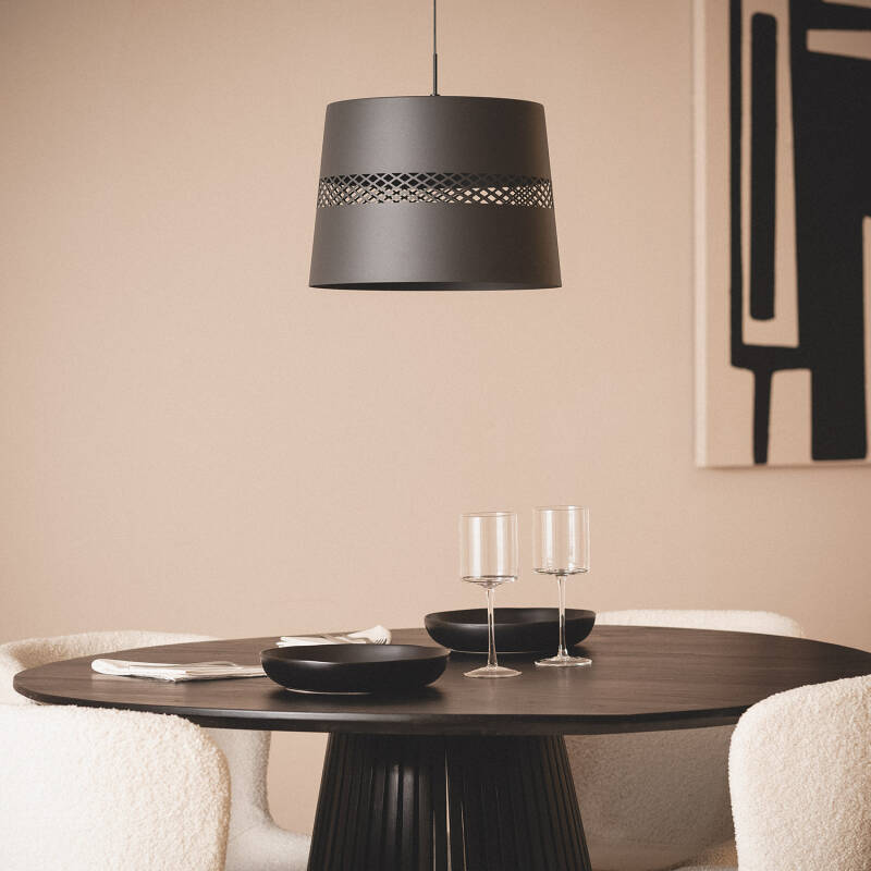 Candeeiro Suspenso LED 28 W em Aço Saska
