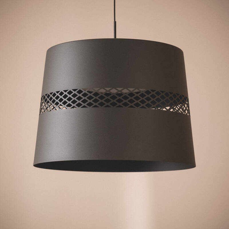 Candeeiro Suspenso LED 28 W em Aço Saska