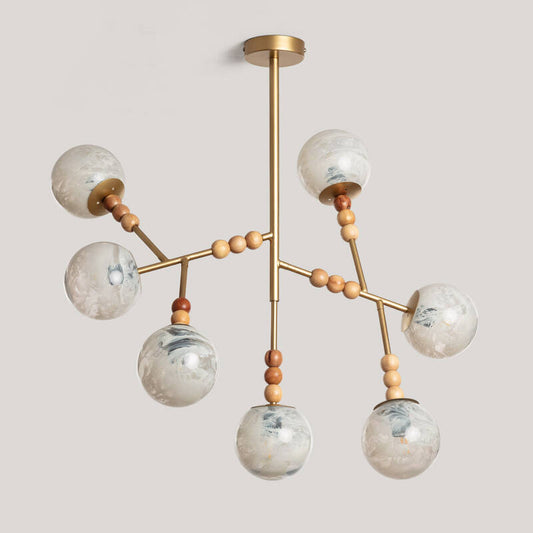 Candeeiro Suspenso Metal Vidro Routi