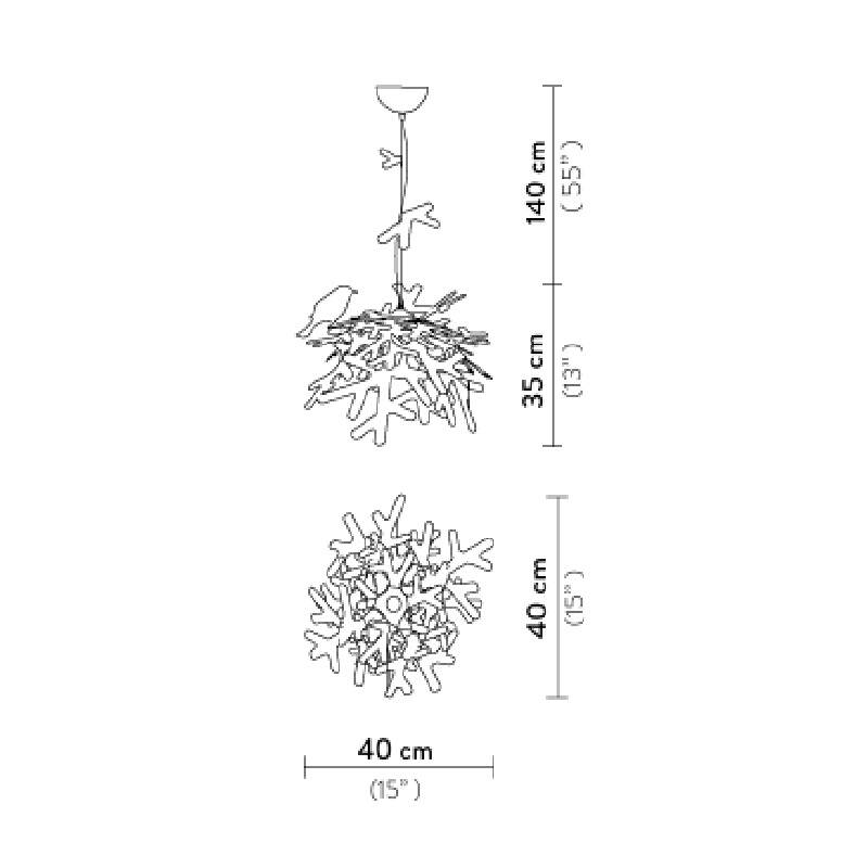 Candeeeiro Suspenso SLAMP Luis Suspension