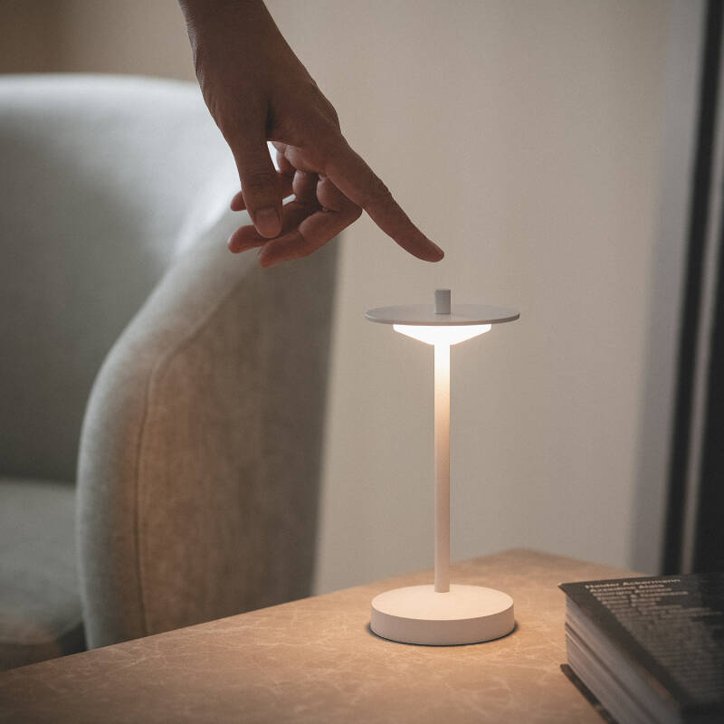 Candeeiro de Mesa LED Portátil com Bateria USB Recarregável Estepona