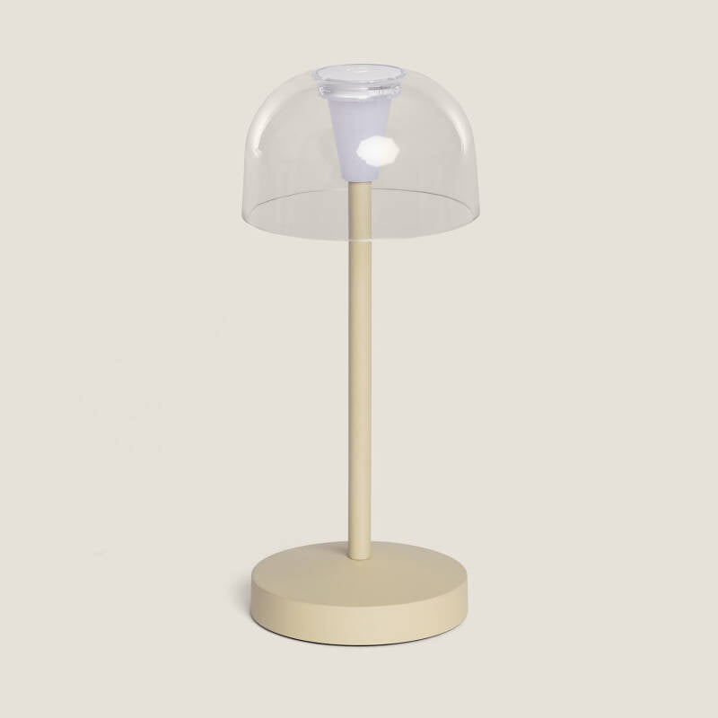 Candeeiro de Mesa LED Portátil para Exterior Metal com Bateria USB Recarregável Lendora