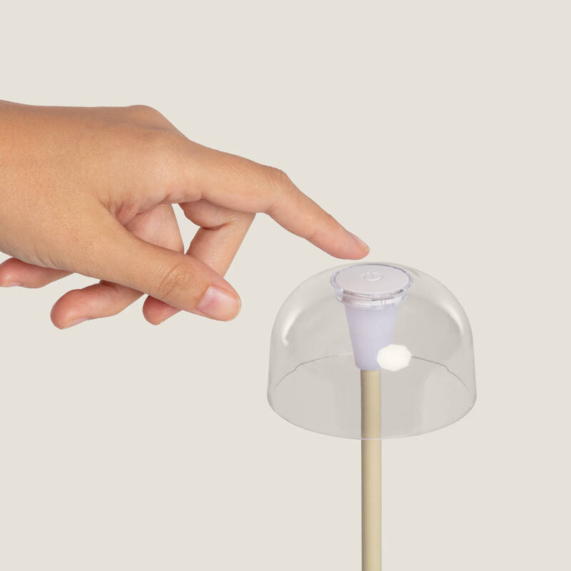 Candeeiro de Mesa LED Portátil para Exterior Metal com Bateria USB Recarregável Lendora