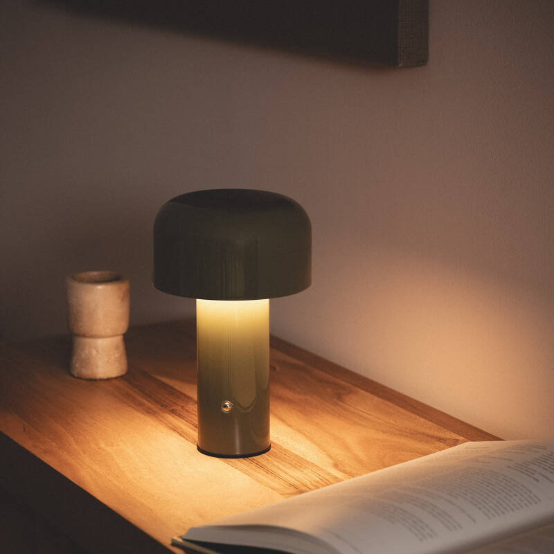 Candeeiro de Mesa LED 2W Portátil Metal com Bateria Recarregável USB Zaipi