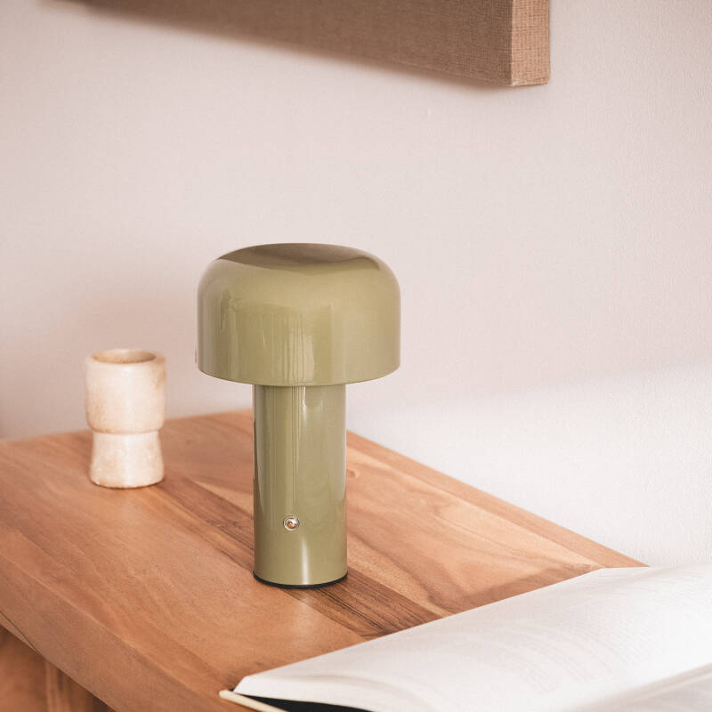 Candeeiro de Mesa LED 2W Portátil Metal com Bateria Recarregável USB Zaipi