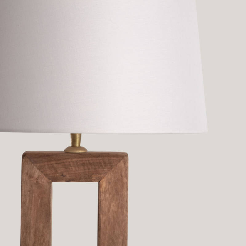 Candeeiro de Mesa Madeira Abner