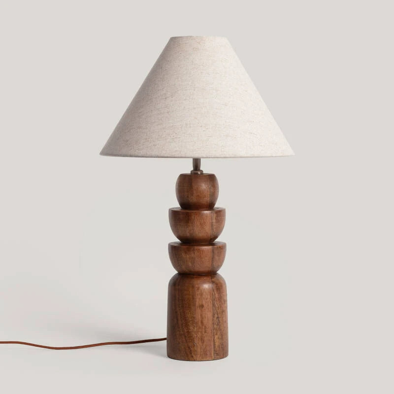 Candeeiro de Mesa Madeira Adah ILUZZIA