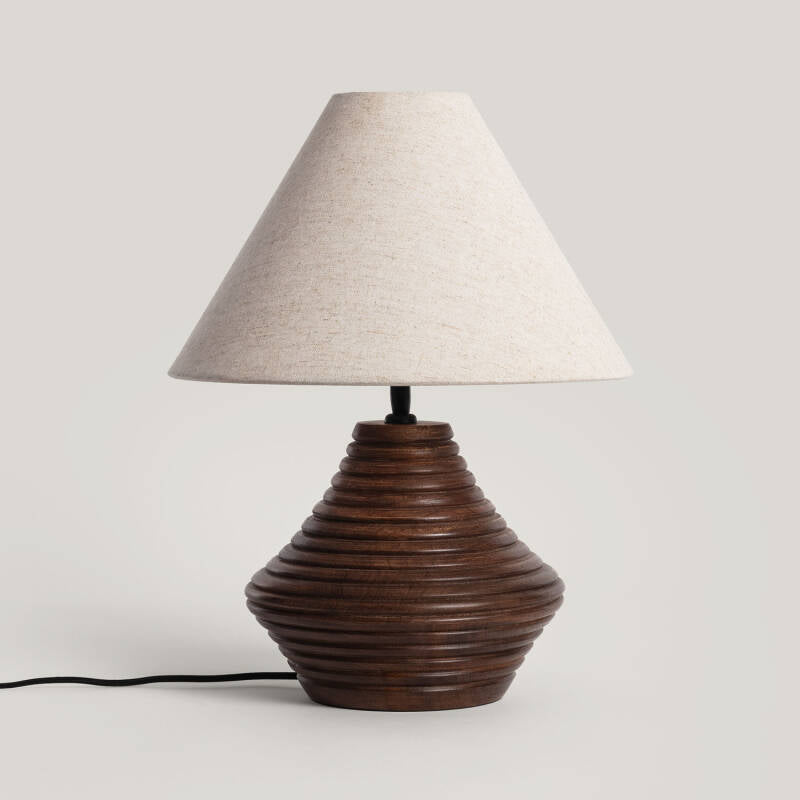 Candeeiro de Mesa Madeira Akriti ILUZZIA