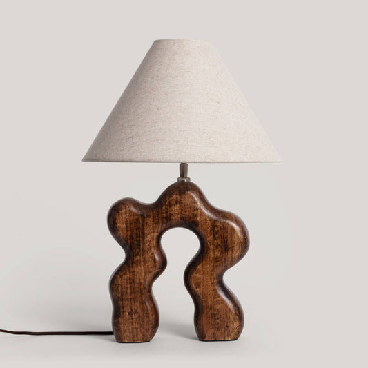 Candeeiro de Mesa Madera Hunar I ILUZZIA