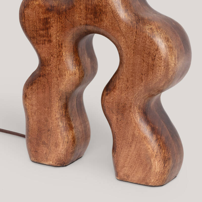 Candeeiro de Mesa Madera Hunar I ILUZZIA