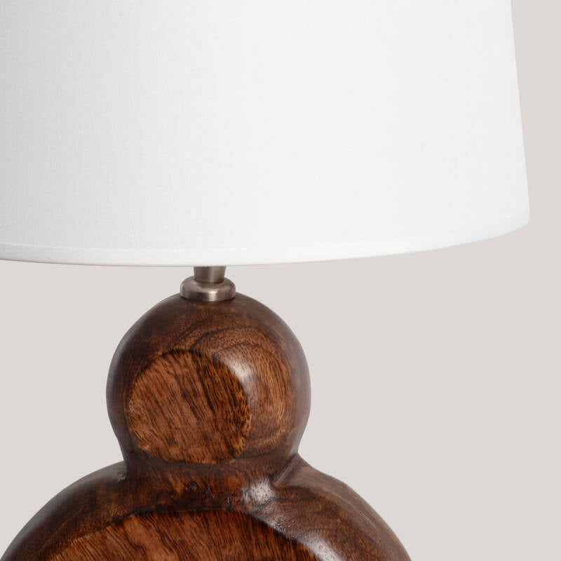 Candeeiro de Mesa Madeira Hunar II ILUZZIA