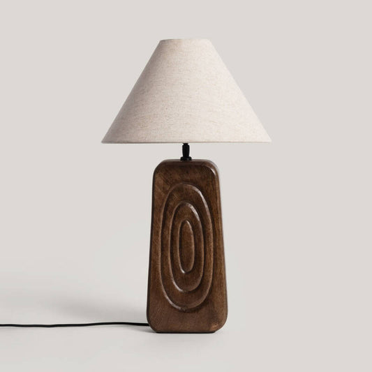 Candeeiro de Mesa Madeira Ishana ILUZZIA