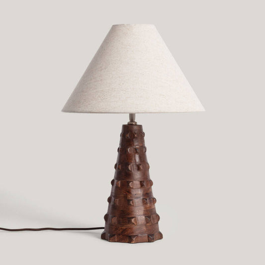 Candeeiro de Mesa Madeira Samesh ILUZZIA