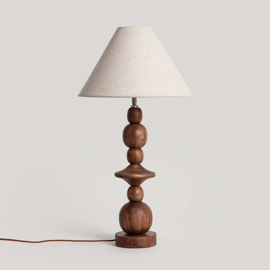 Candeeiro de Mesa Madeira Tanish ILUZZIA