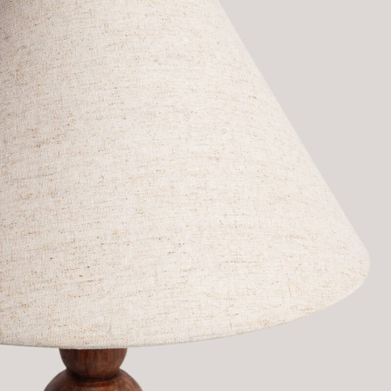 Candeeiro de Mesa Madeira Tanish ILUZZIA