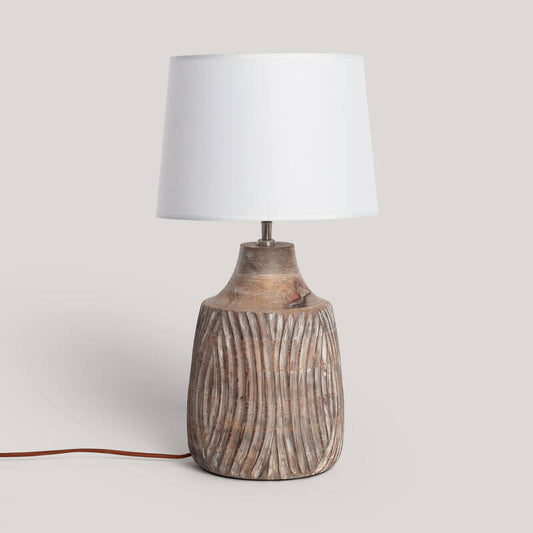 Candeeiro de Mesa Madeira Tanmay ILUZZIA