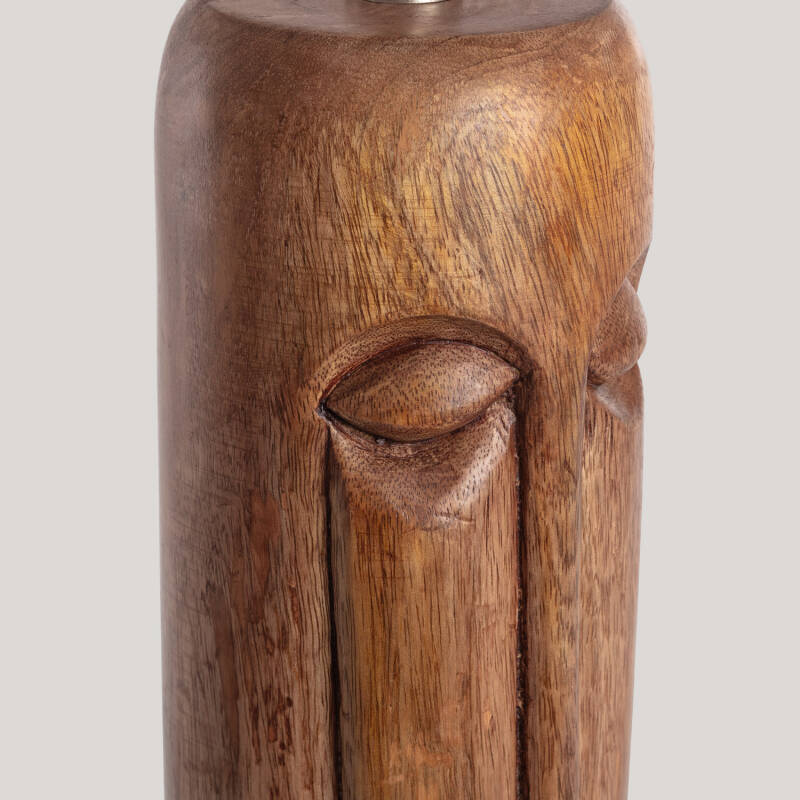 Candeeiro de Mesa Madeira Tótem ILUZZIA