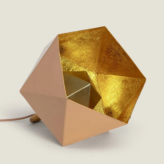 Candeeiro de Mesa Metal Gold Elia