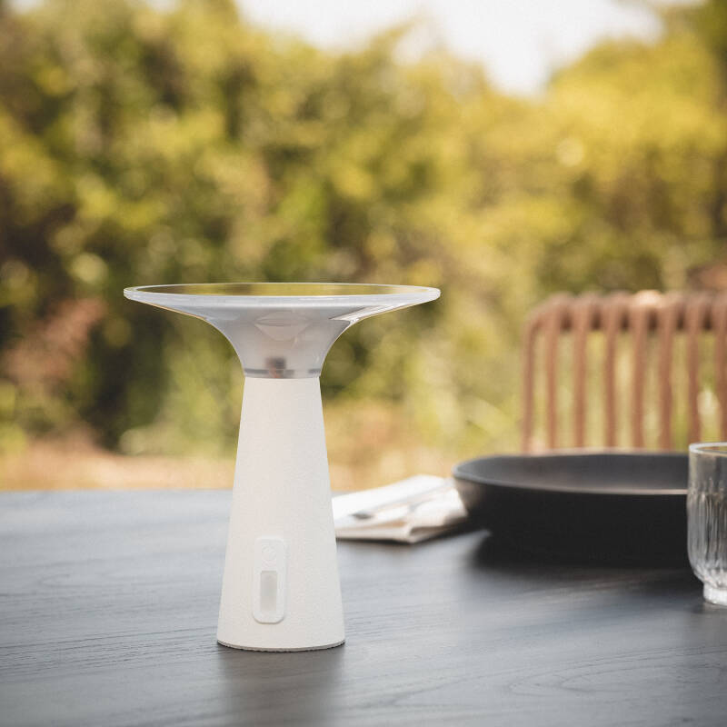 Candeeiro de Mesa Solar Exterior LED Portátil com Bateria USB Recarregável Soucha