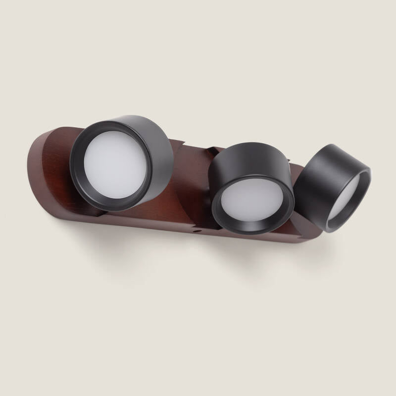 Aplique de Parede LED 15W Metal CCT Seleccionável Cundra 3 Focos
