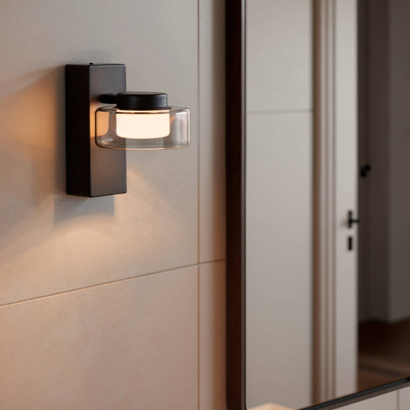 Candeeiro de Parede LED 4W Casa de Banho e Vidro Zisna