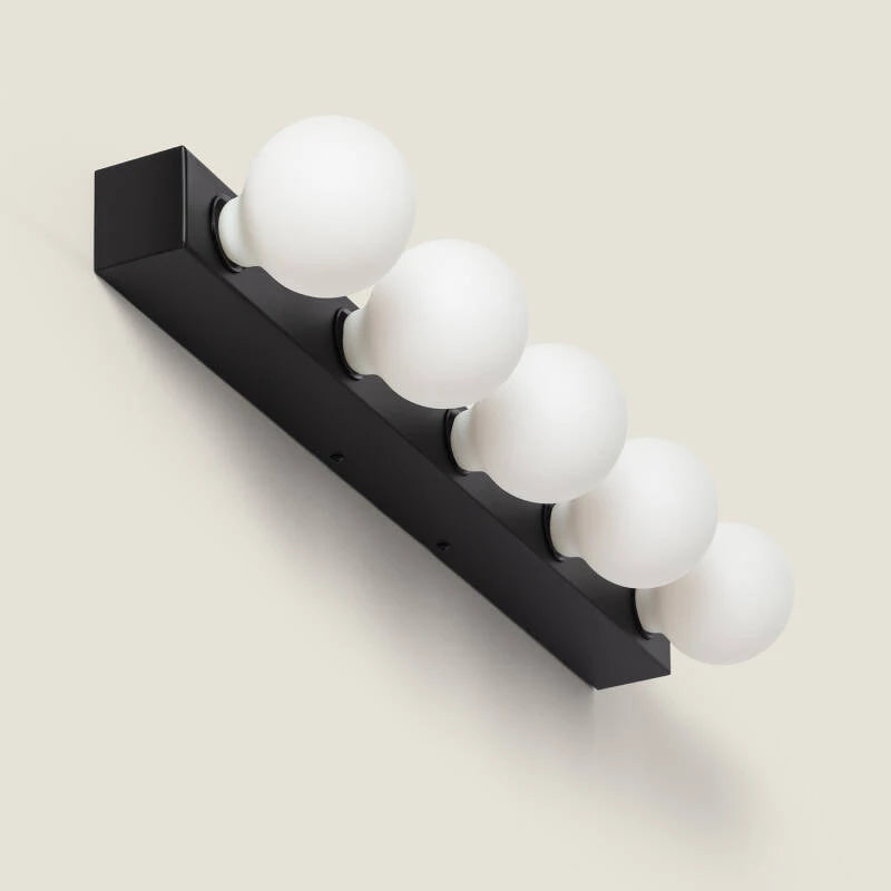 Candeeiro de Parede Casa de Banho Metal 5 Focos Aizkra