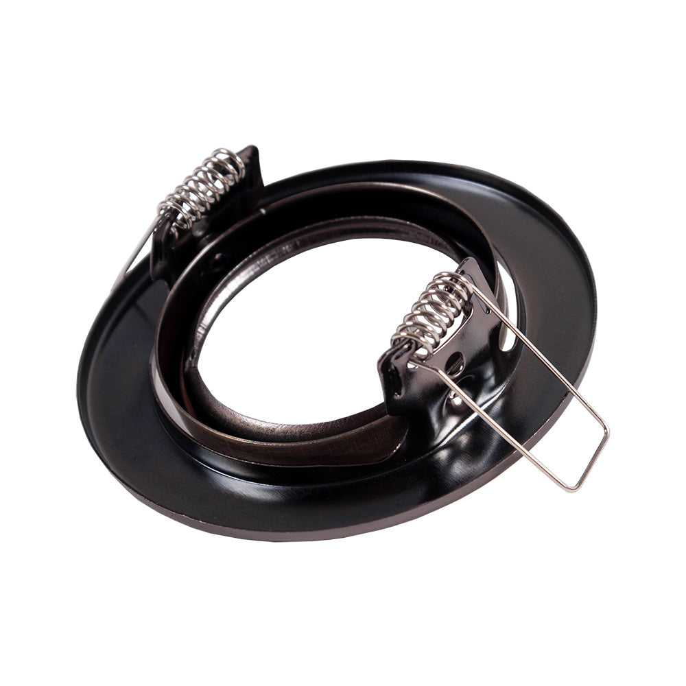 Anel Downlight Circular Inclinável "Vepa" Aço 90Mm - Latonado