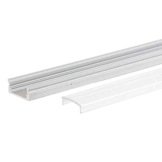 Perfil Alumínio Para A Tira LED Led Difusor Transparente Lle-A1707-T X 2M