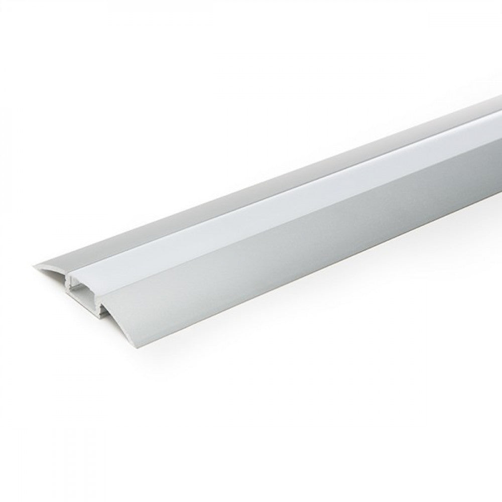Perfil Alumínio Para A Tira LED Led Difusor Leitoso Lle-Alp021 X 2M