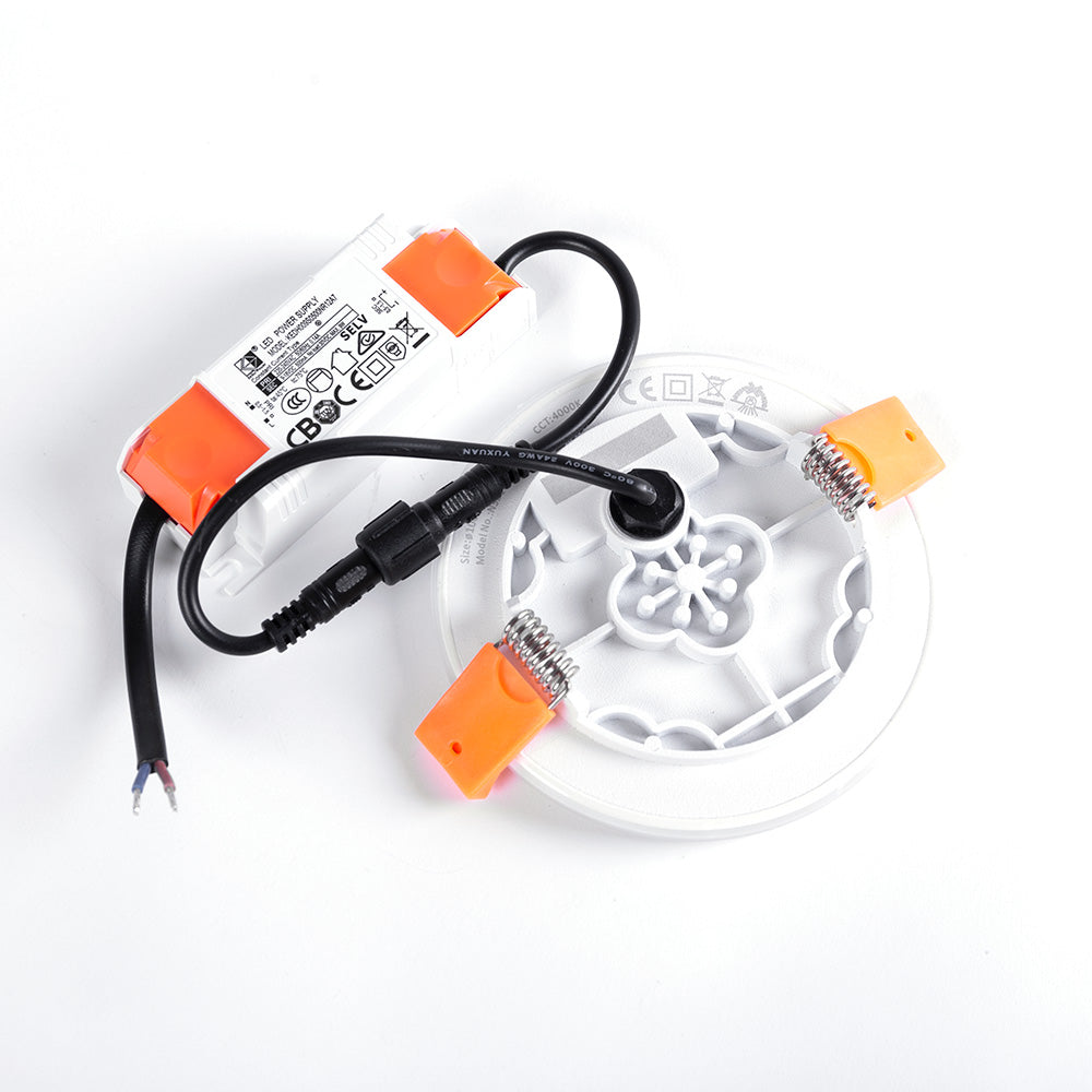 Placa LED 11W 800Lm 2700ºK Circular sem Moldura 40.000H