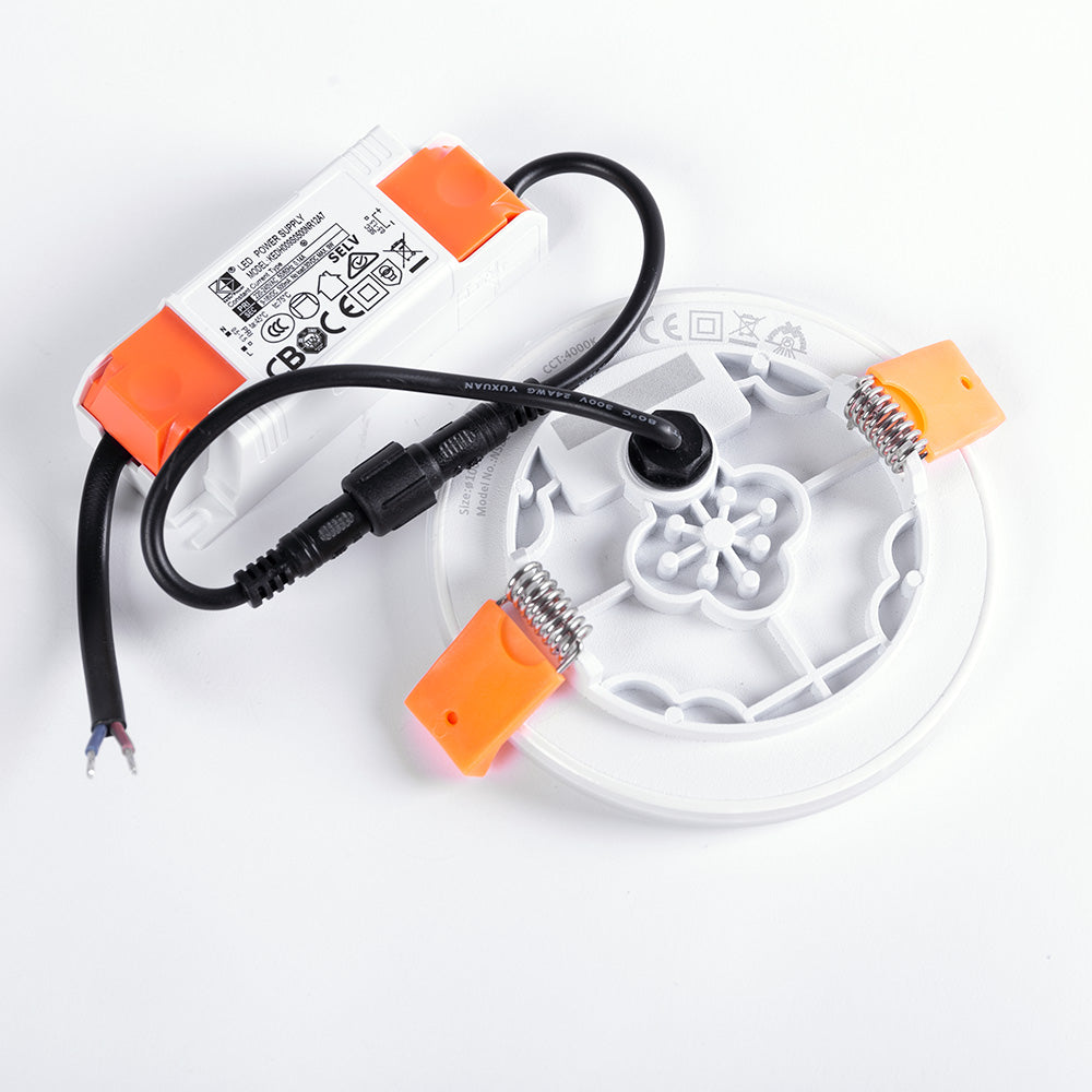 Placa LED 11W 800Lm 2700ºK Circular sem Moldura 40.000H