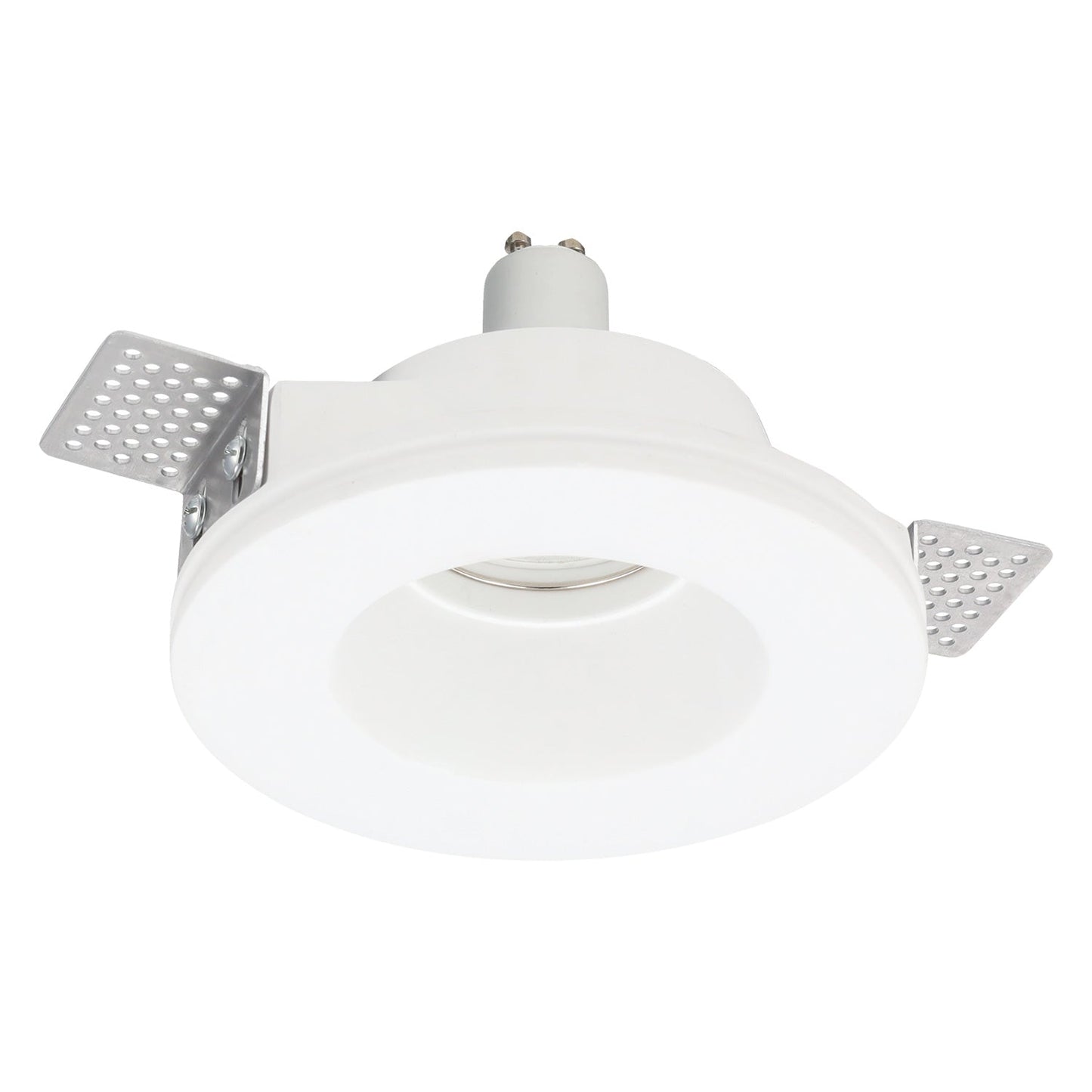 Luminária de embutir redonda em gesso GU10 "Aurea"