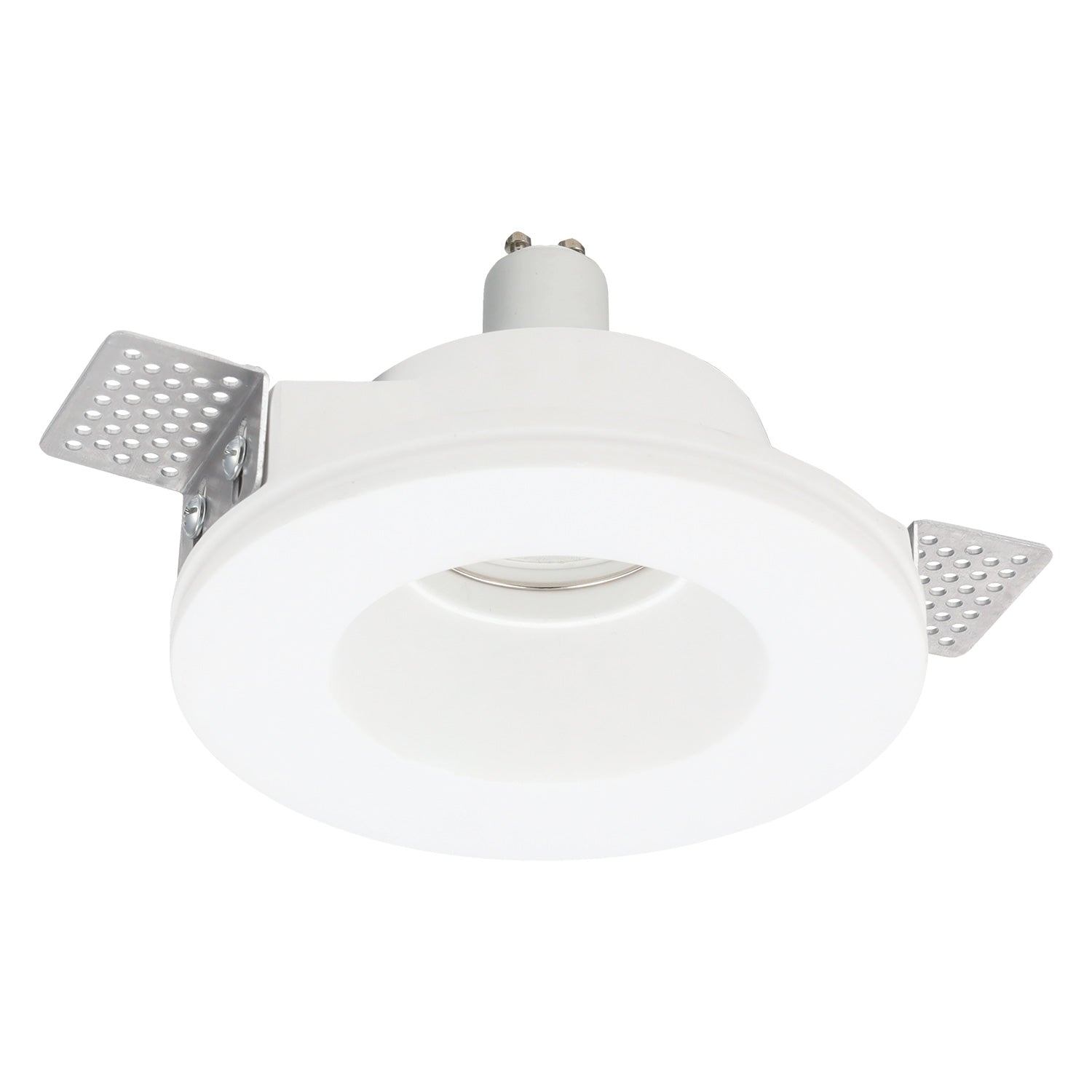 Luminária de embutir redonda em gesso GU10 "Aurea"