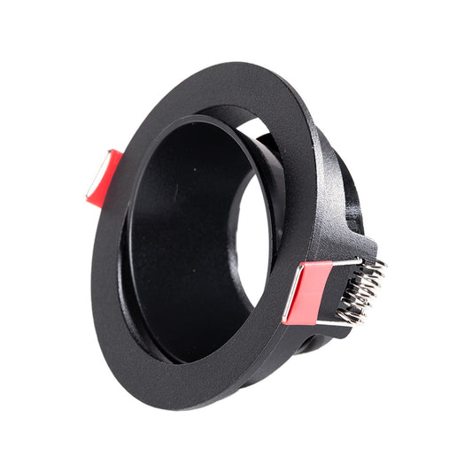 Downlight Circular Gu10 Sem Porta-Lâmpada/Lâmpada - Preto