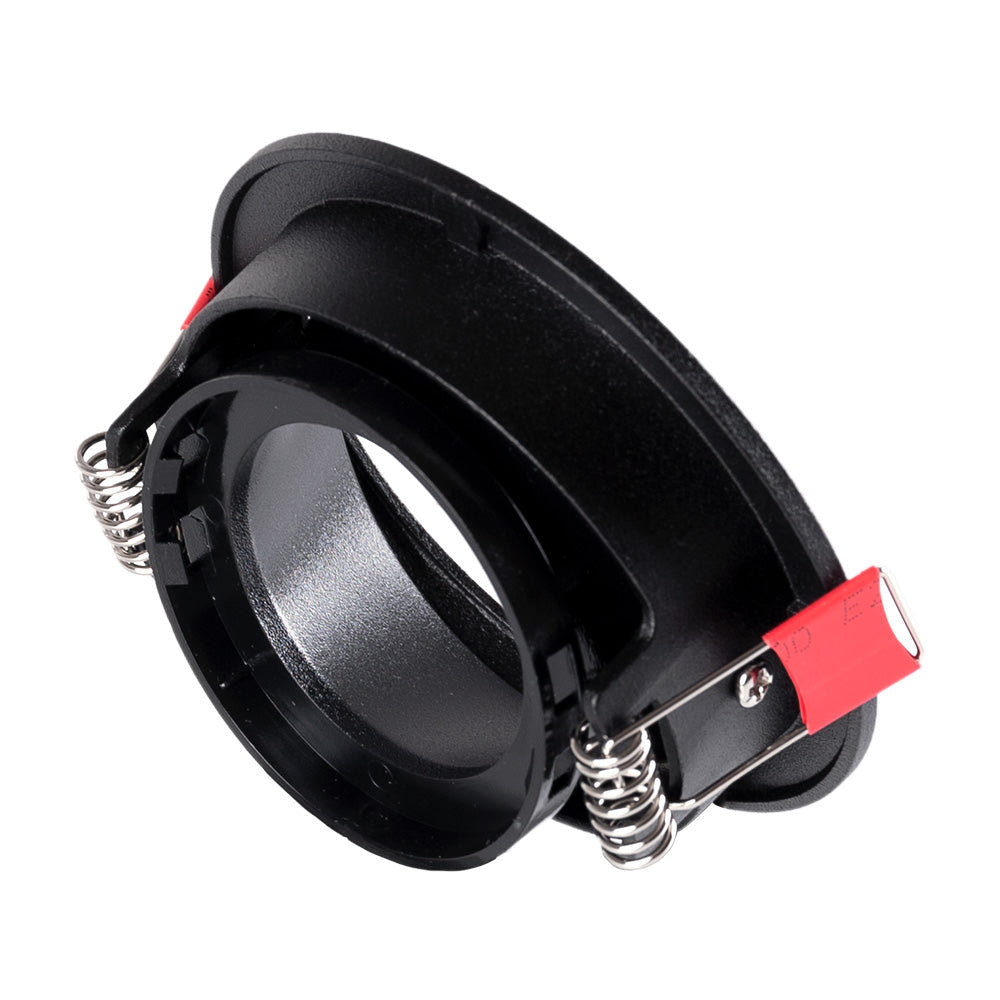 Downlight Circular Gu10 Sem Porta-Lâmpada/Lâmpada - Preto