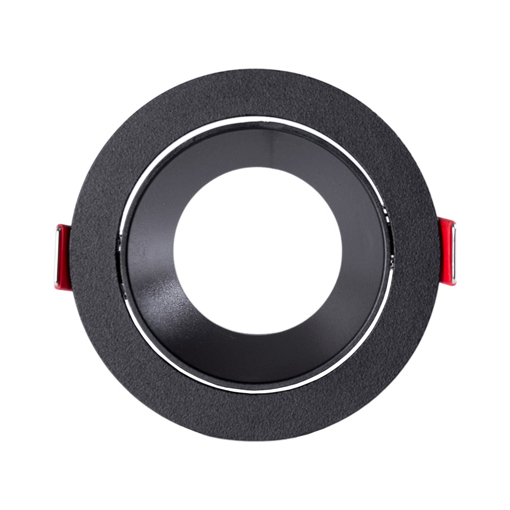 Downlight Circular Gu10 Sem Porta-Lâmpada/Lâmpada - Preto