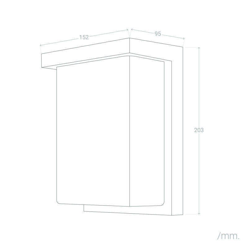 Aplique de Parede Exterior LED em Alumínio Tyron