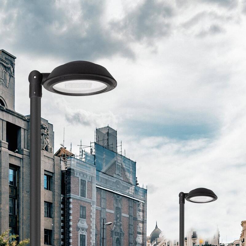 Luminária LED 60W Arrow LUMILEDS PHILIPS Xitanium Programável 5 Steps Iluminação Pública