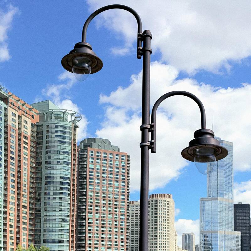 Luminária LED 60W Fisher LUMILEDS PHILIPS Xitanium Programável 5 Steps Iluminação Pública