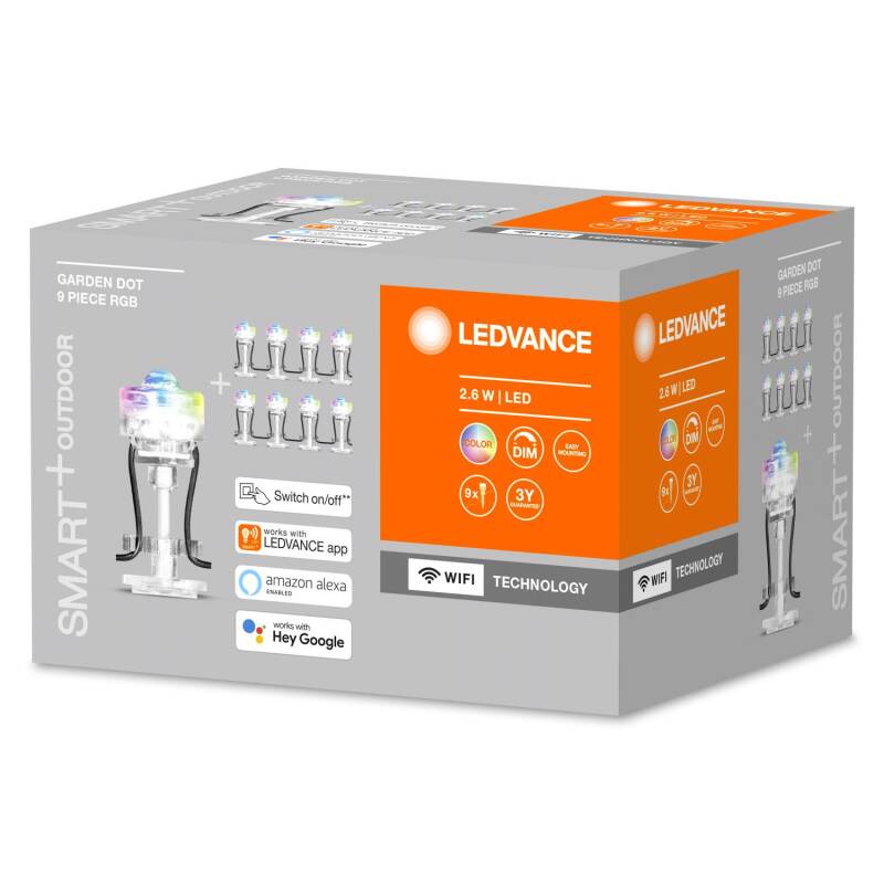 Luzes LED 2.5W RGB Smart+ WiFi com Espeto para Exterior Mini LEDVANCE 4058075478534