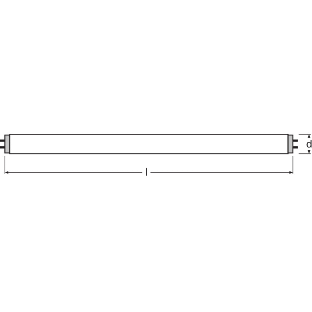 Tubo Fluorescente Tradicional Ledvance/Osram T8 G13 58W 2850Lm K