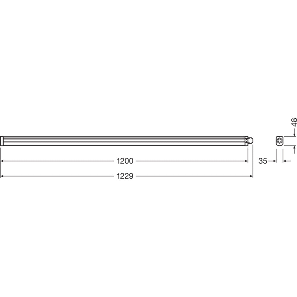 Equipamento Impermeável Ledvance 36W 4000Lm 4000K 120º IP65