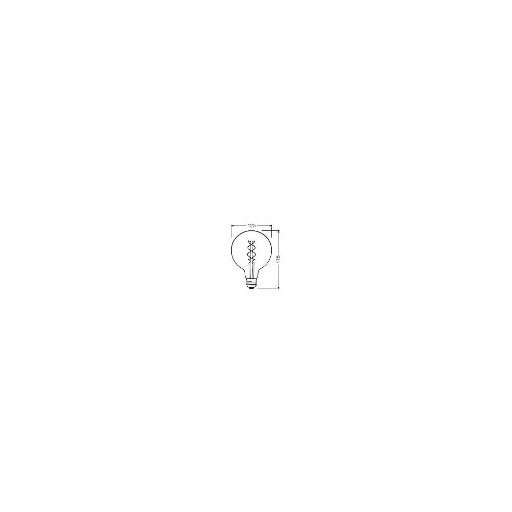 Lâmpada LED Ledvance/Osram "Clássica" E27 4W 300Lm 2000K 300º IP20