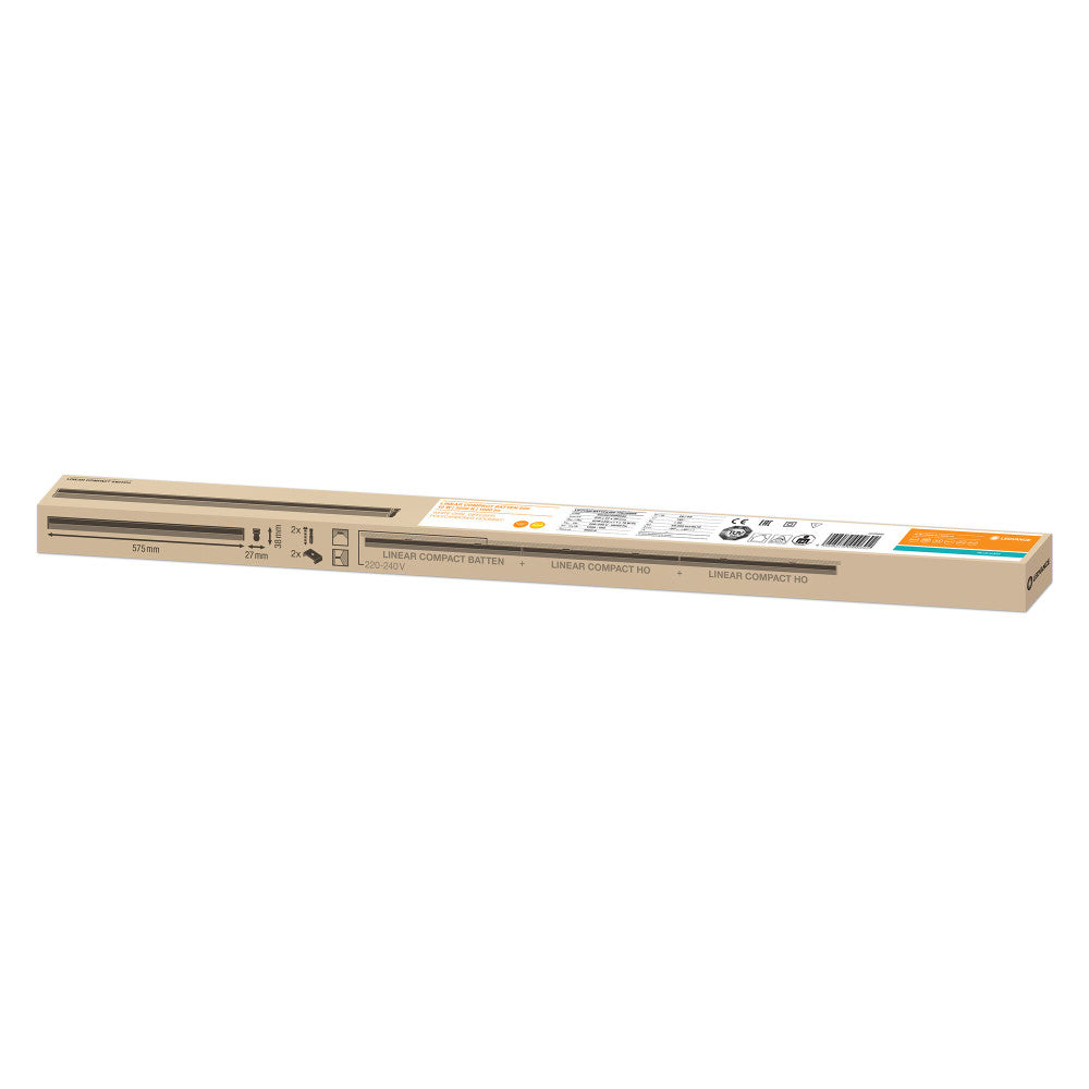 Luminária LED Linear Ledvance "Compacta" 10W 1000Lm 3000K 140º IP20