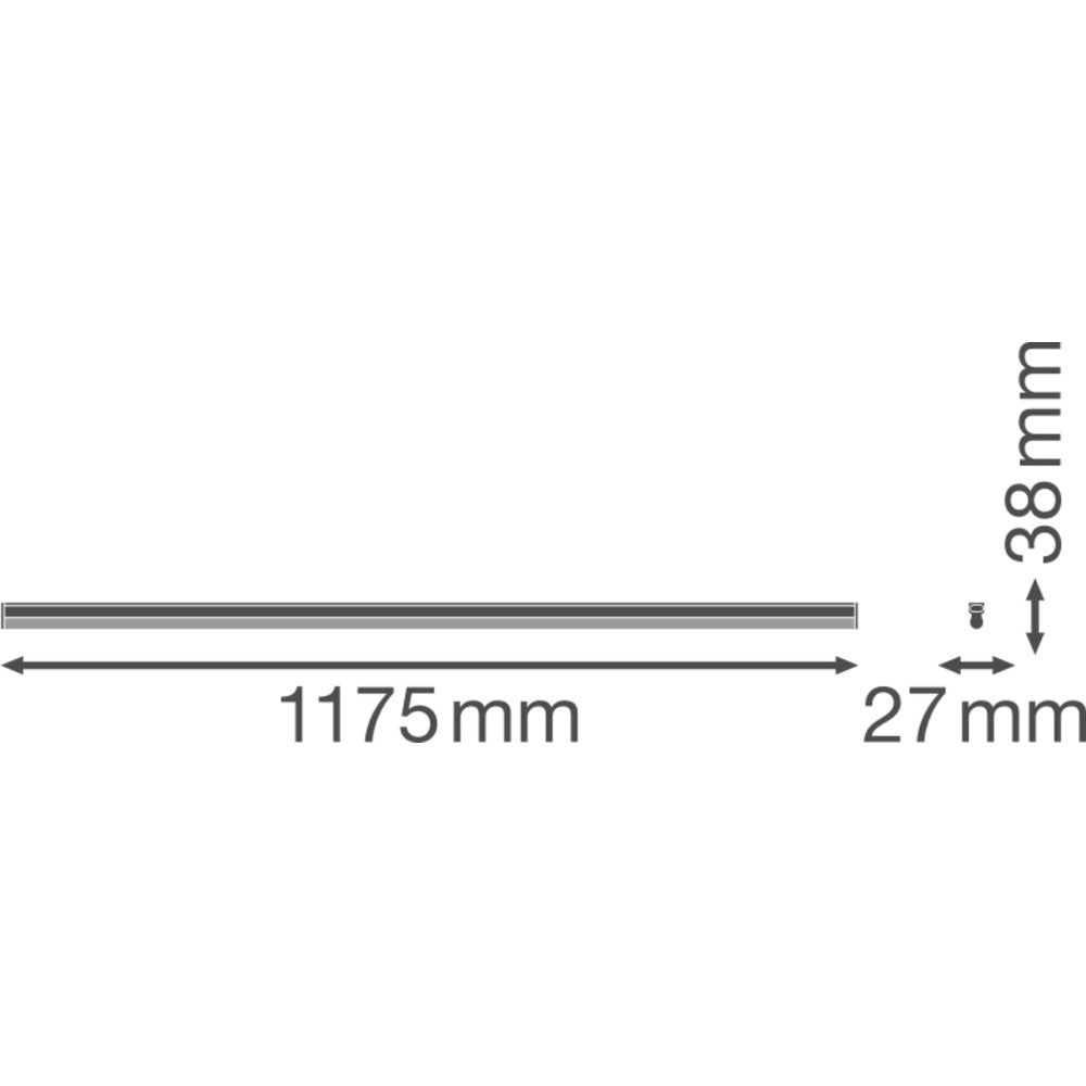 Luminária LED Linear Ledvance "Compacta" 20W 2000Lm 3000K 140º IP20